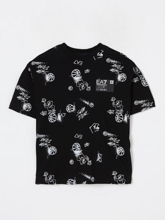Ea7 T Shirt Kids Black