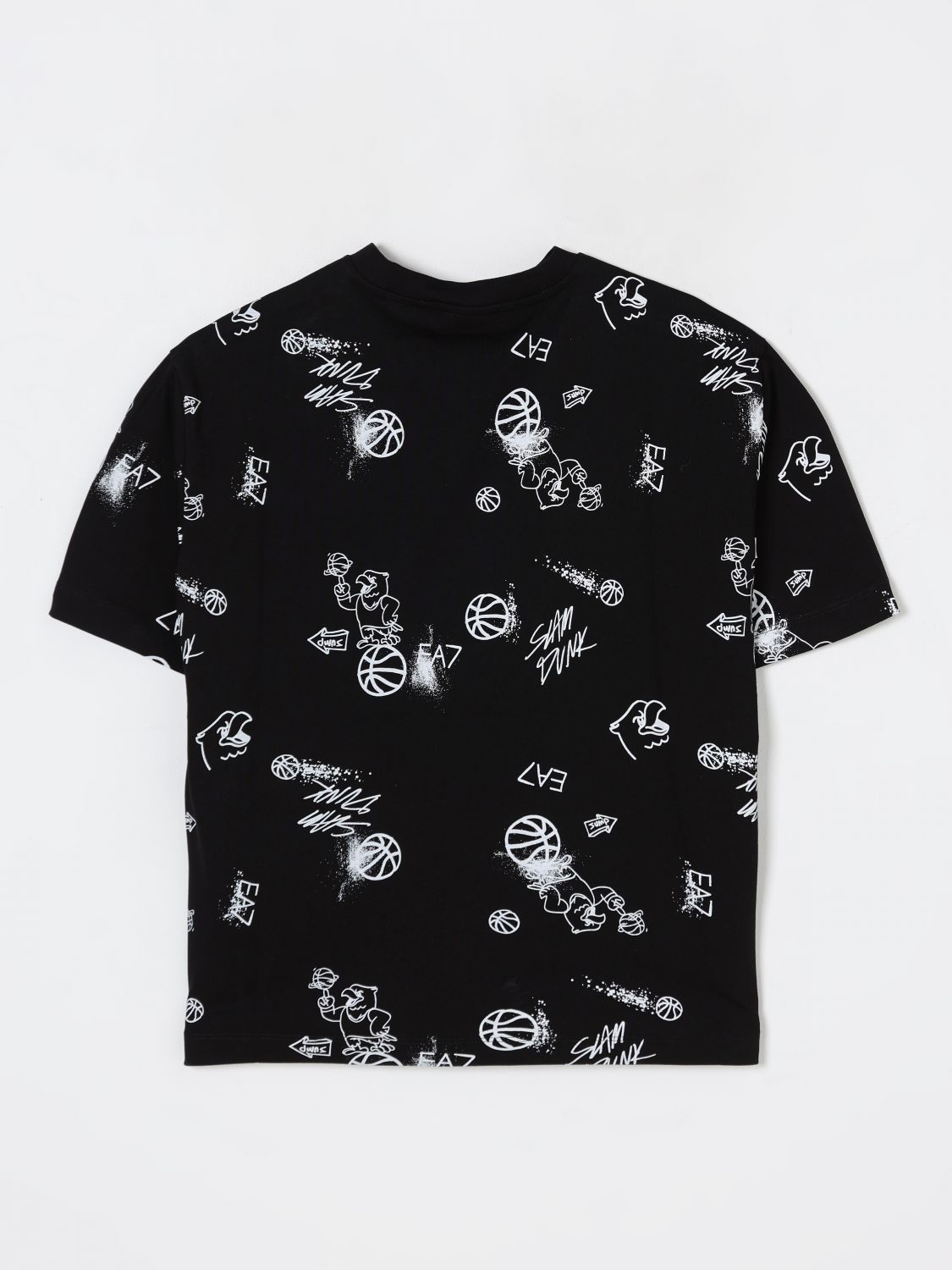 Ea7 T Shirt Kids Black