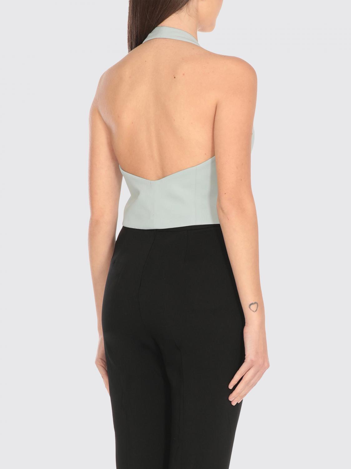 Pinko Waistcoat Woman Gnawed Blue
