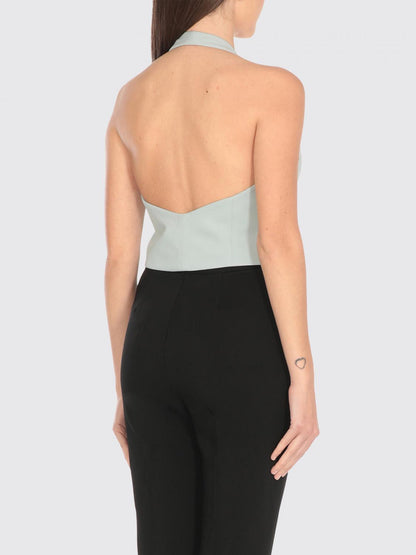 Pinko Waistcoat Woman Gnawed Blue