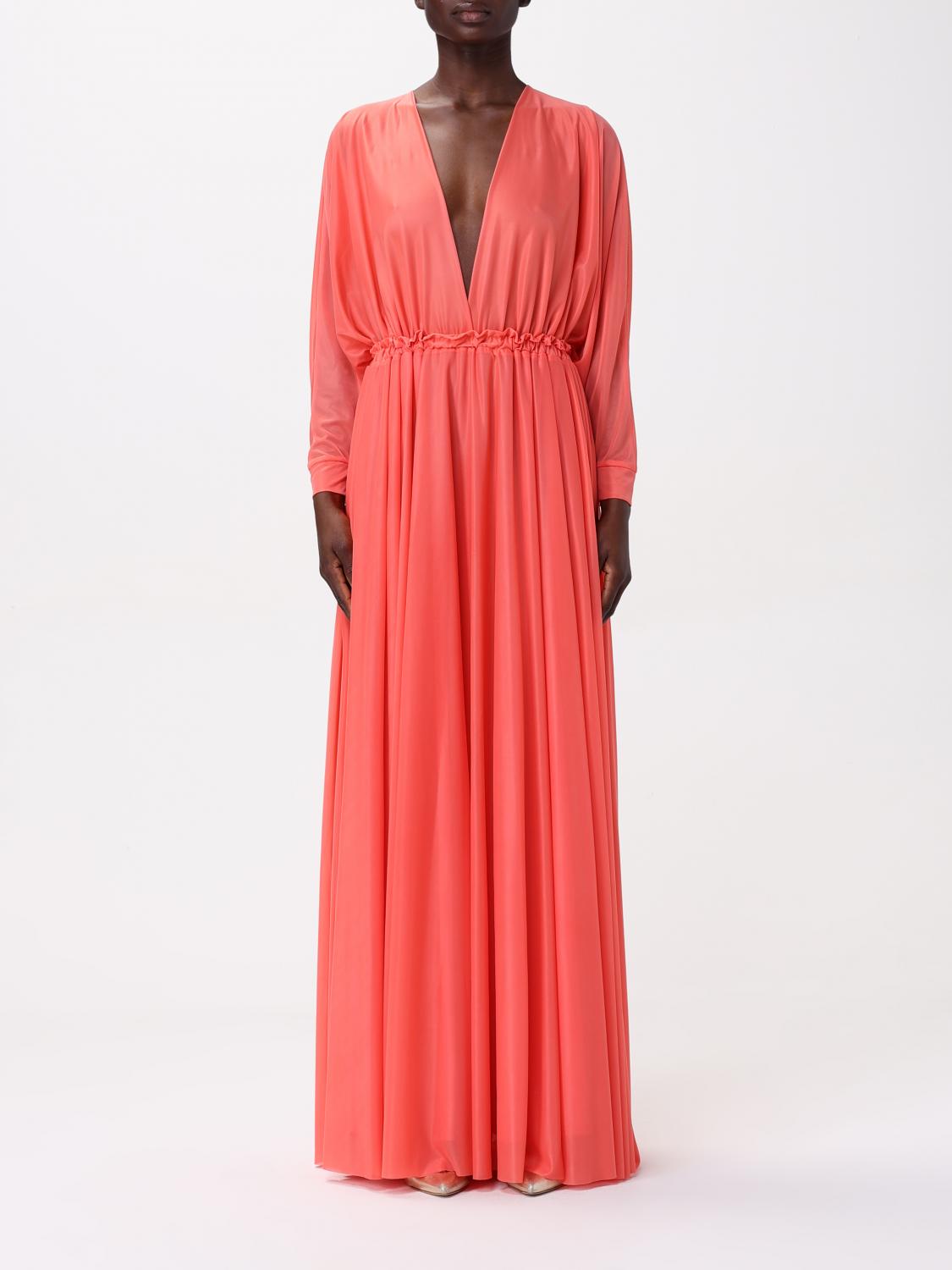 Pinko Dress Woman Coral