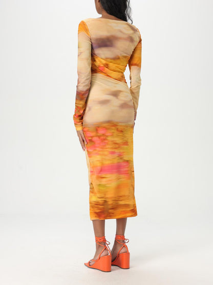 Pinko Dress Woman Beige