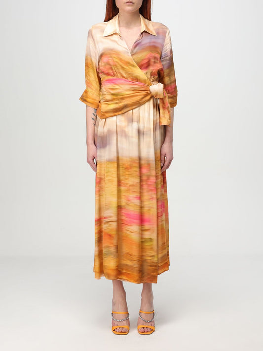 Pinko Dress Woman Beige