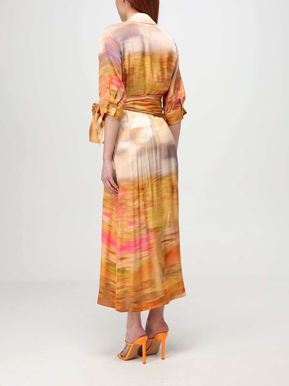 Pinko Dress Woman Beige