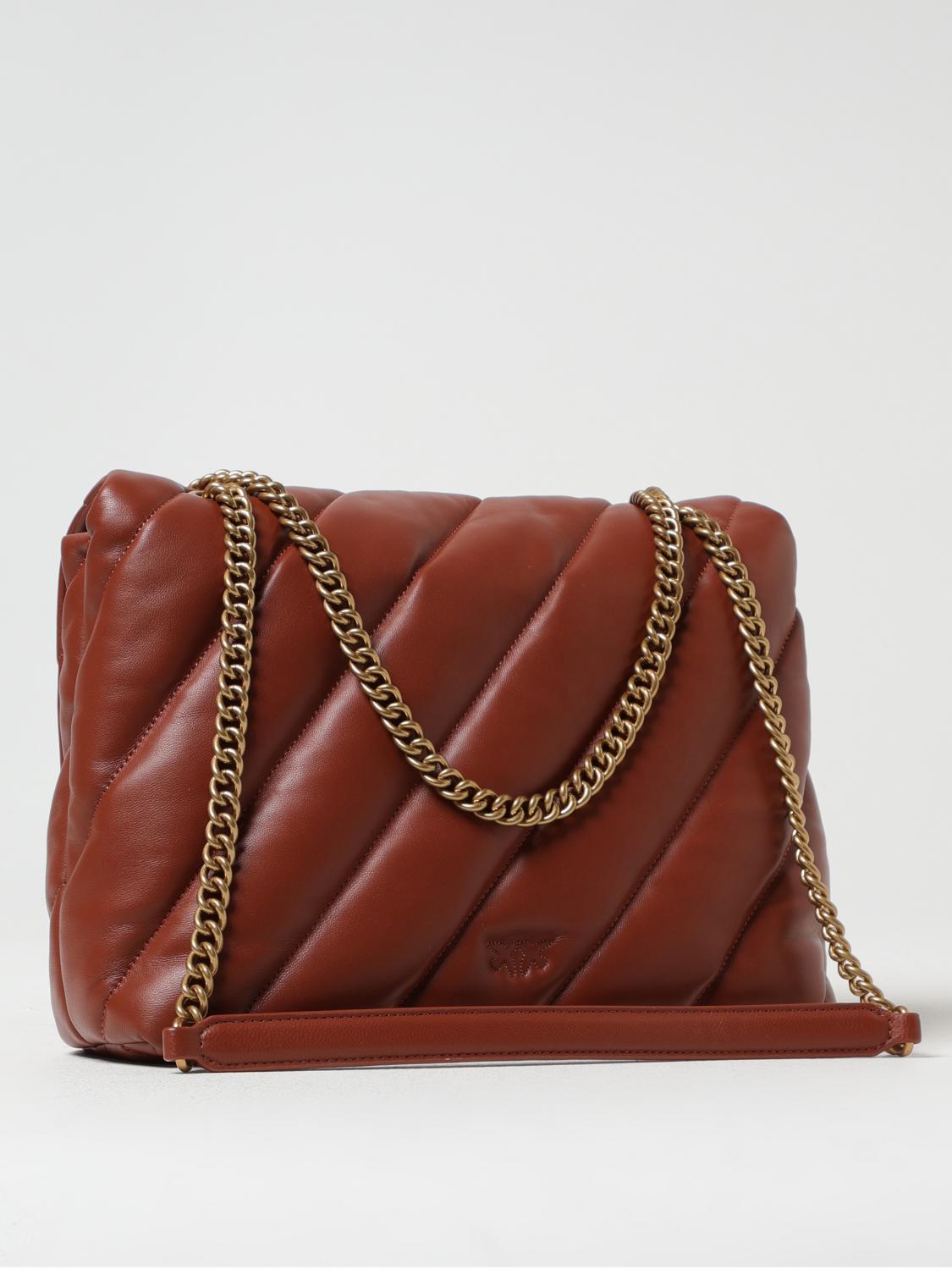 Pinko Crossbody Bags Woman Brown