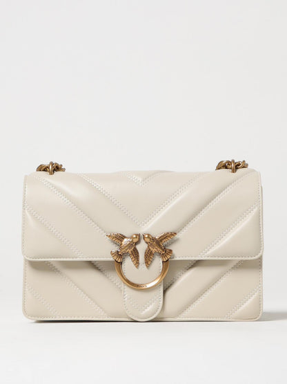 Pinko Crossbody Bags Woman Beige