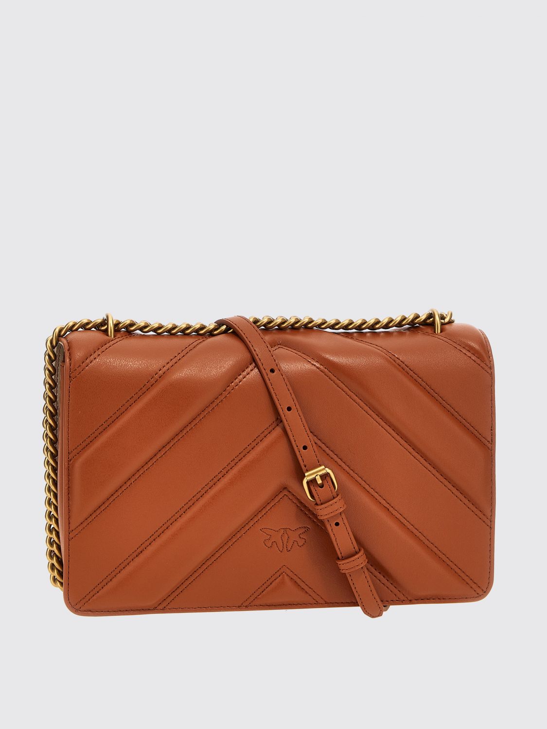 Pinko Crossbody Bags Woman Beige