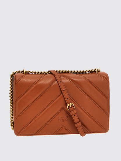 Pinko Crossbody Bags Woman Beige