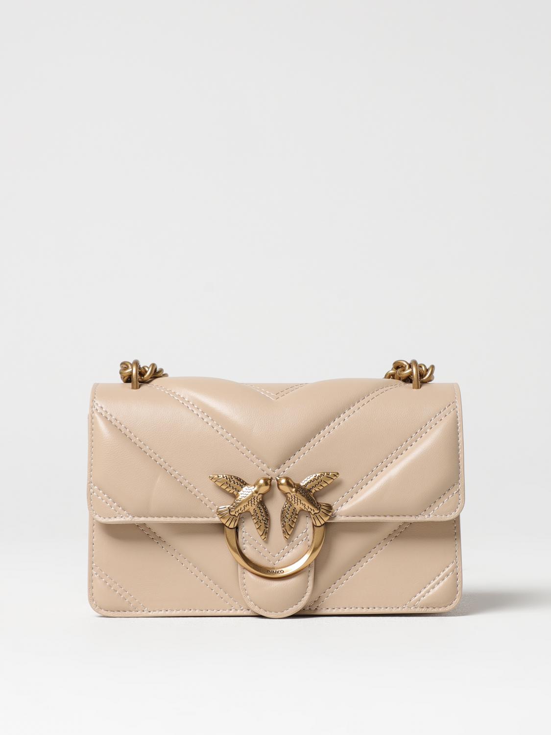 Pinko Mini Bag Woman Beige