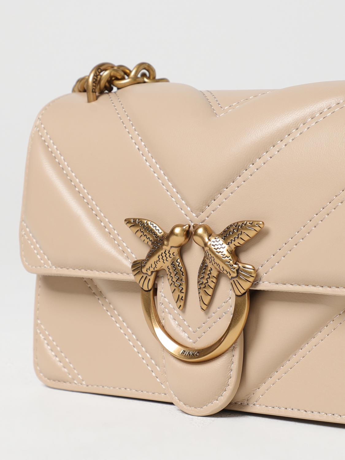 Pinko Mini Bag Woman Beige