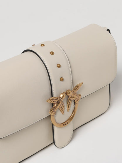 Pinko Crossbody Bags Woman Beige