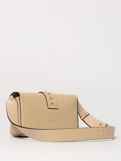 Pinko Crossbody Bags Woman Beige