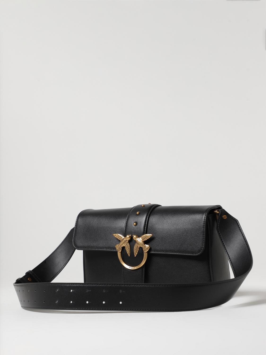 Pinko Crossbody Bags Woman Beige