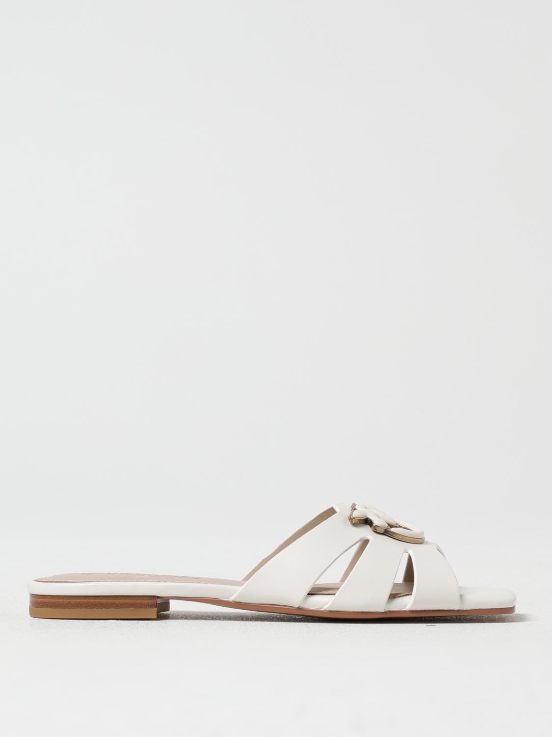 Pinko Flat Sandals Woman Beige
