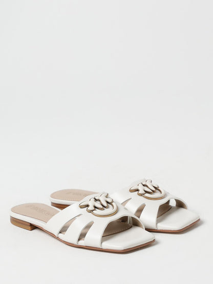 Pinko Flat Sandals Woman Beige