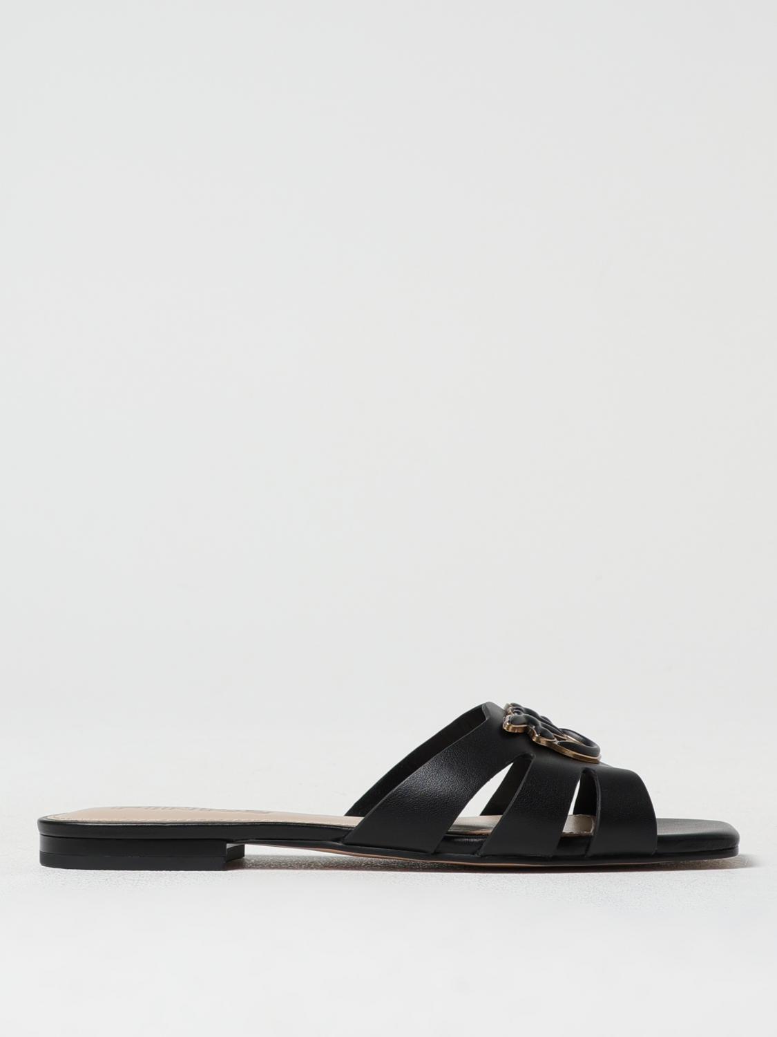Pinko Flat Sandals Woman Beige