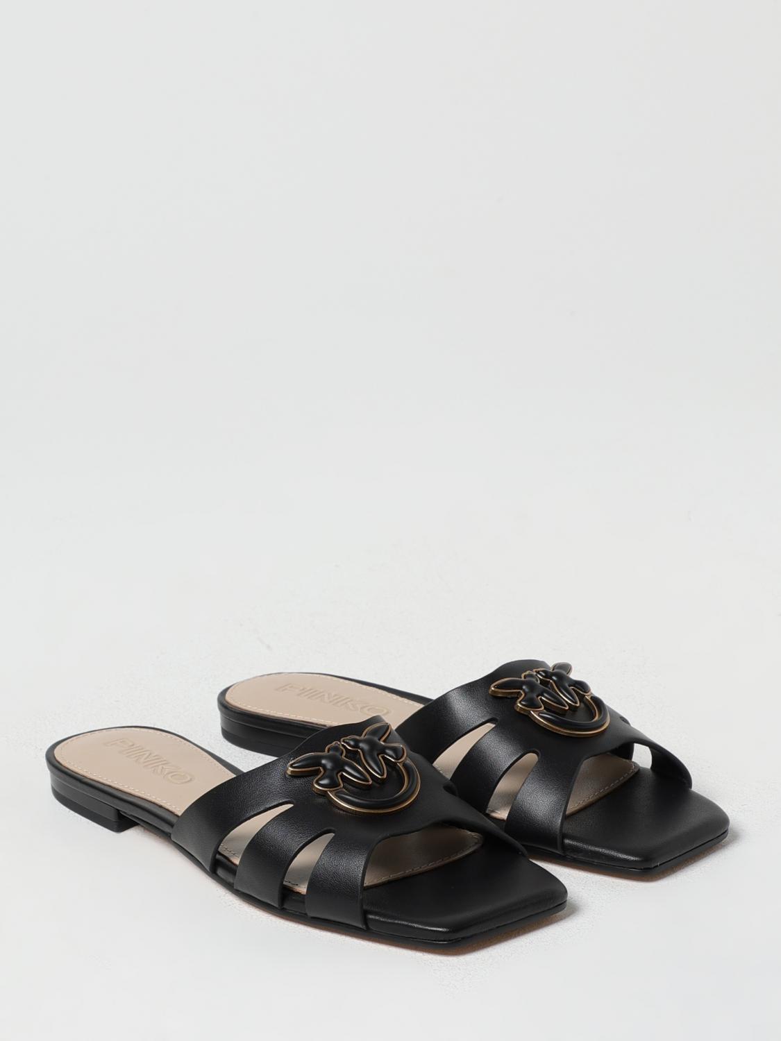 Pinko Flat Sandals Woman Beige
