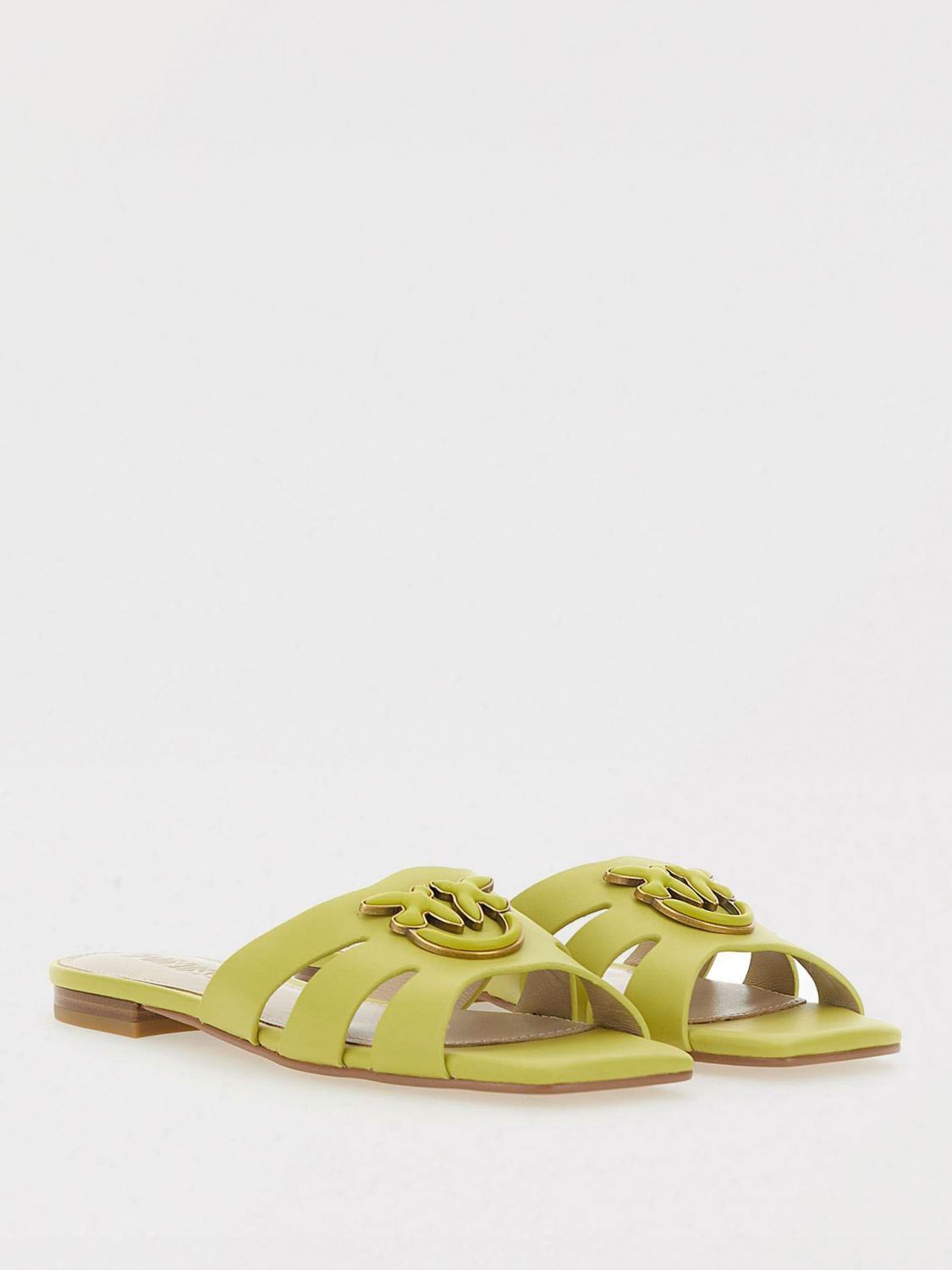 Pinko Flat Sandals Woman Beige