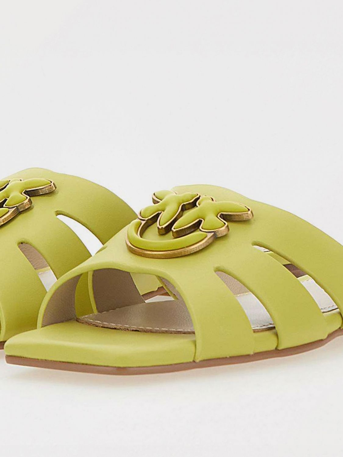 Pinko Flat Sandals Woman Beige