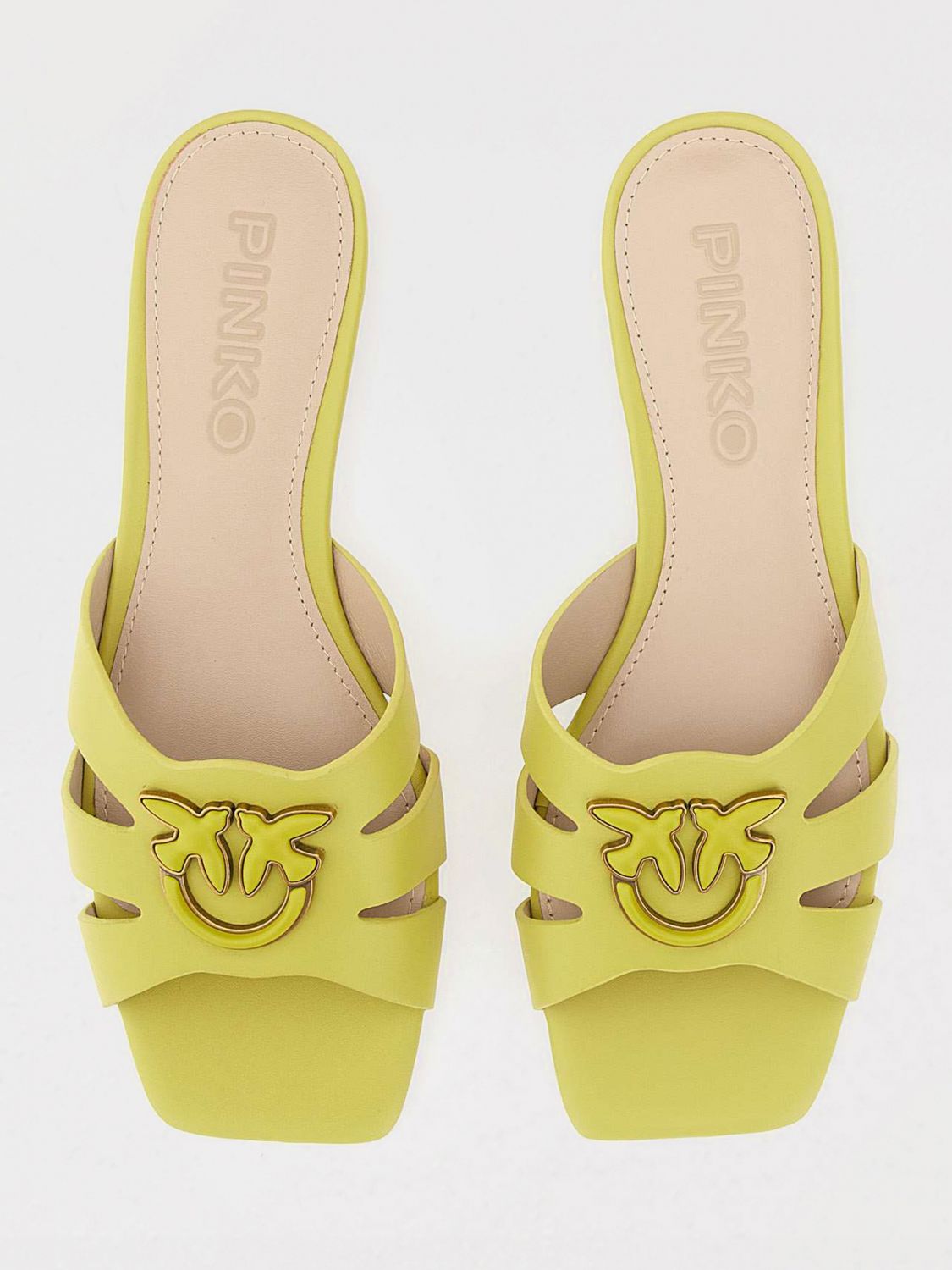Pinko Flat Sandals Woman Beige