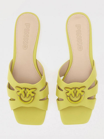 Pinko Flat Sandals Woman Beige