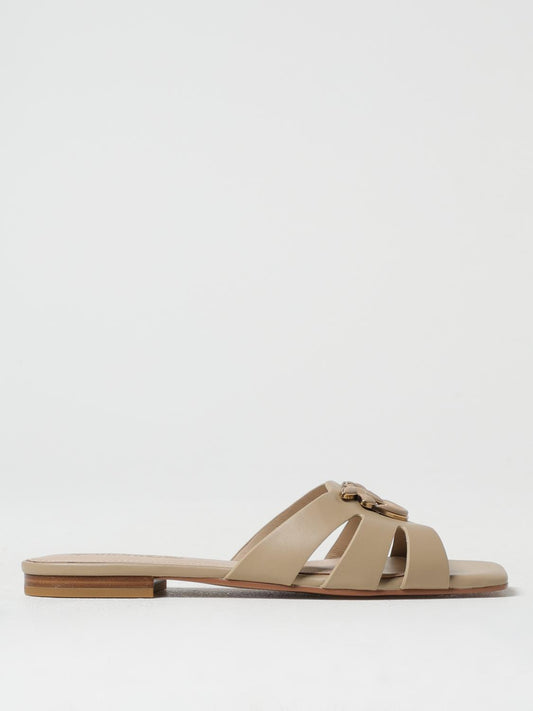 Pinko Flat Sandals Woman Beige