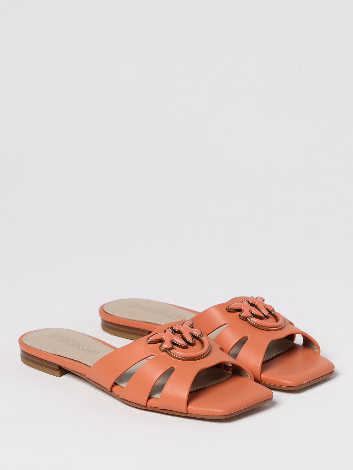 Pinko Flat Sandals Woman Beige