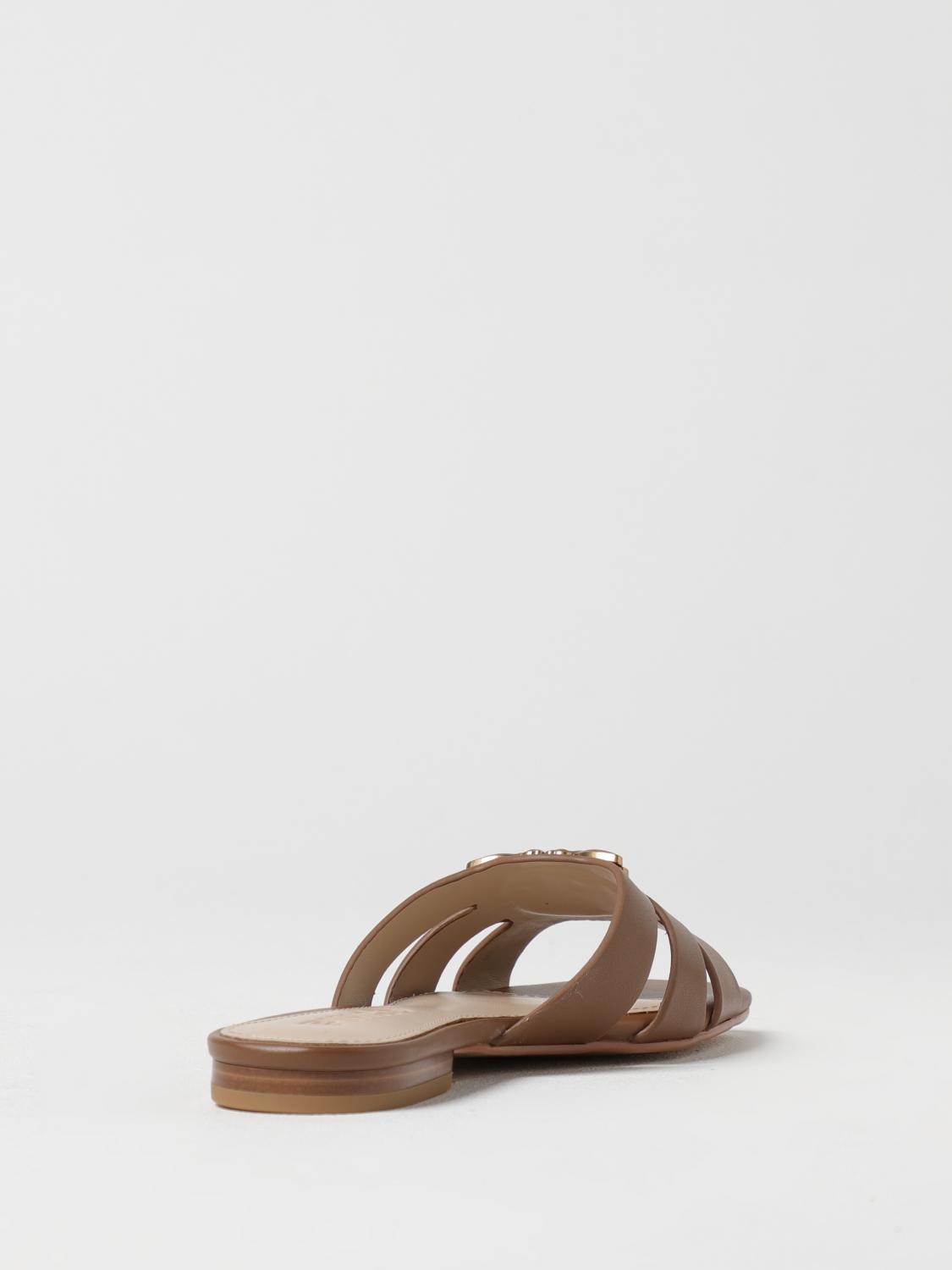 Pinko Flat Sandals Woman Beige