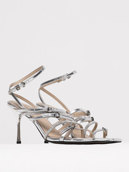 Pinko Heeled Sandals Woman Gold