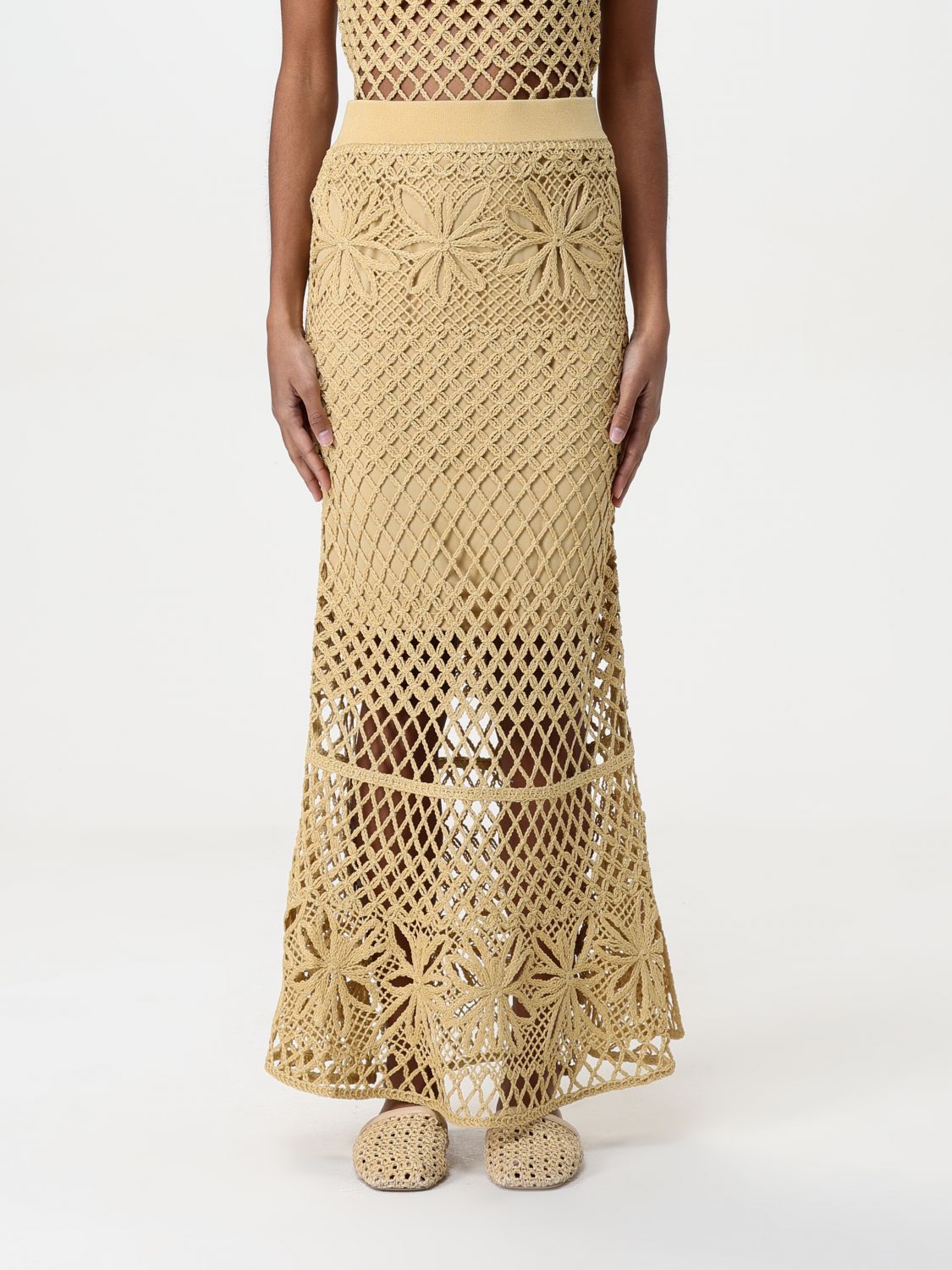 Pinko Skirt Woman Green