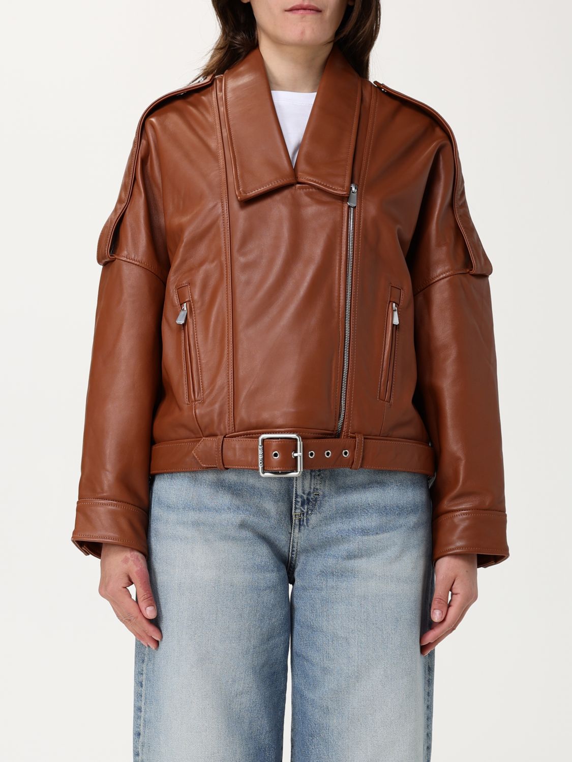 Pinko Jacket Woman Leather