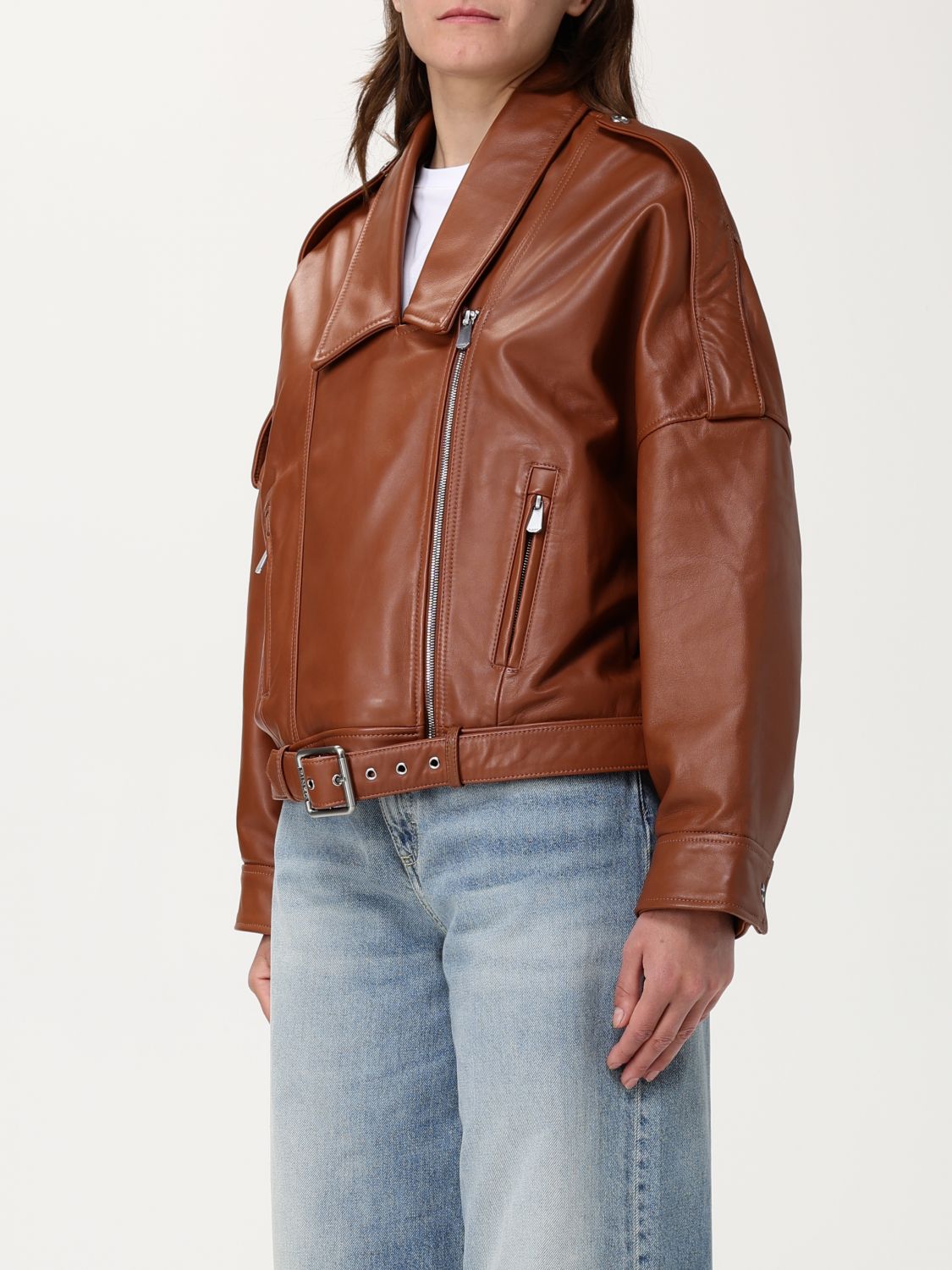 Pinko Jacket Woman Leather