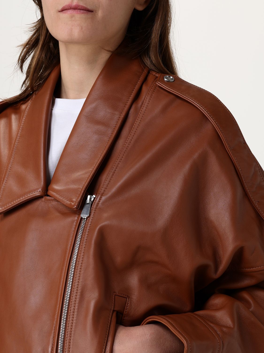 Pinko Jacket Woman Leather