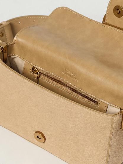 Pinko Crossbody Bags Woman Beige
