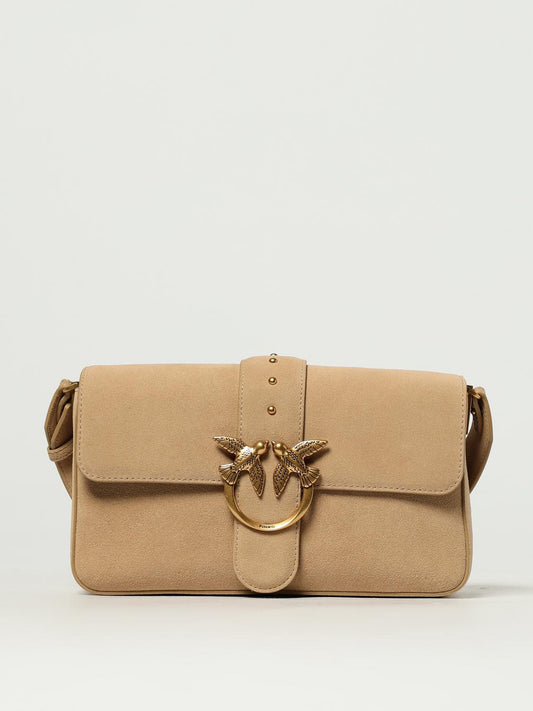 Pinko Crossbody Bags Woman Beige