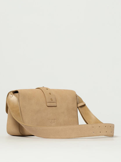Pinko Crossbody Bags Woman Beige
