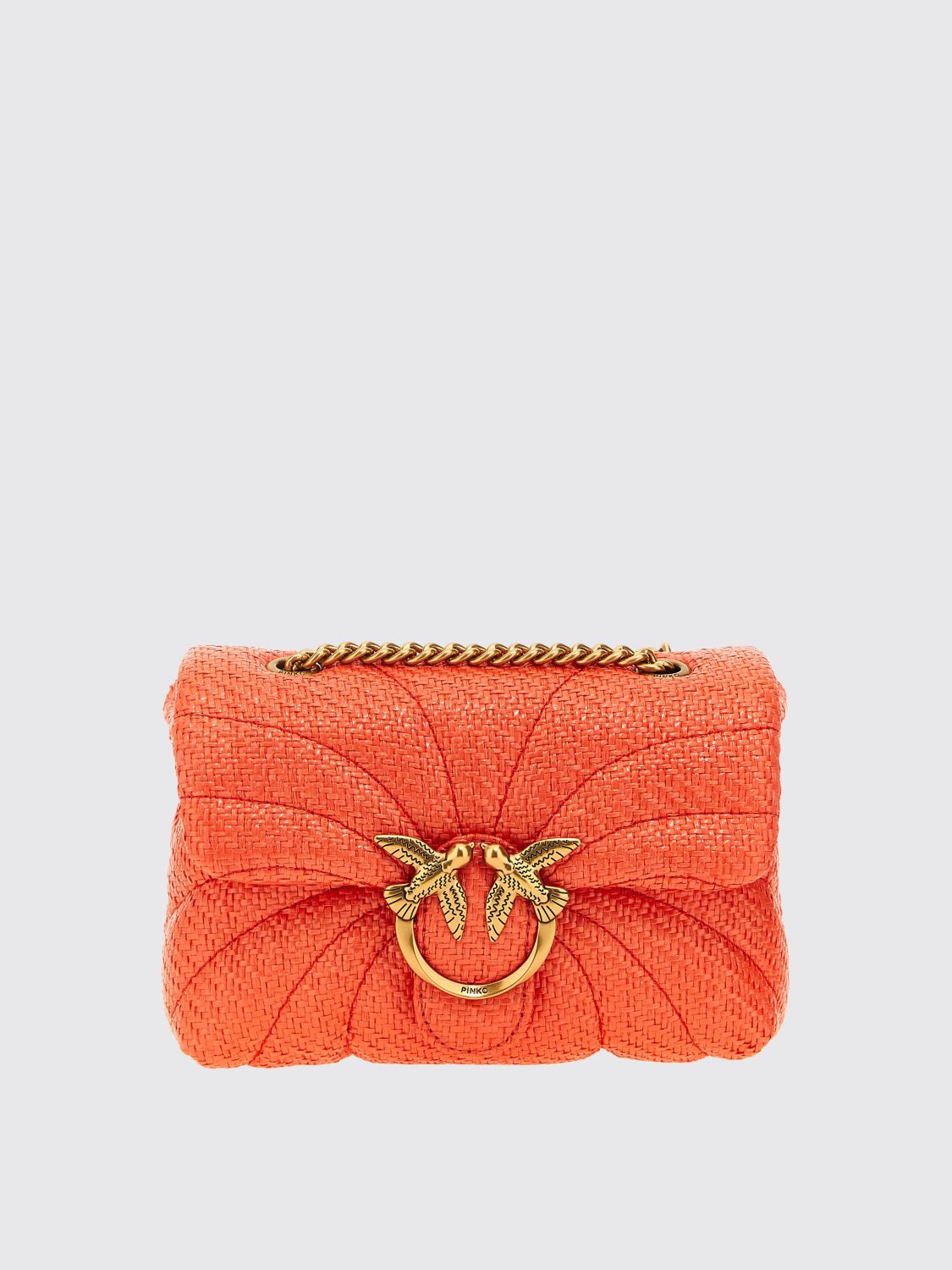 Pinko Crossbody Bags Woman Orange