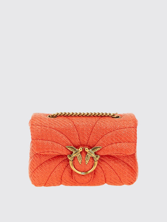 Pinko Crossbody Bags Woman Orange