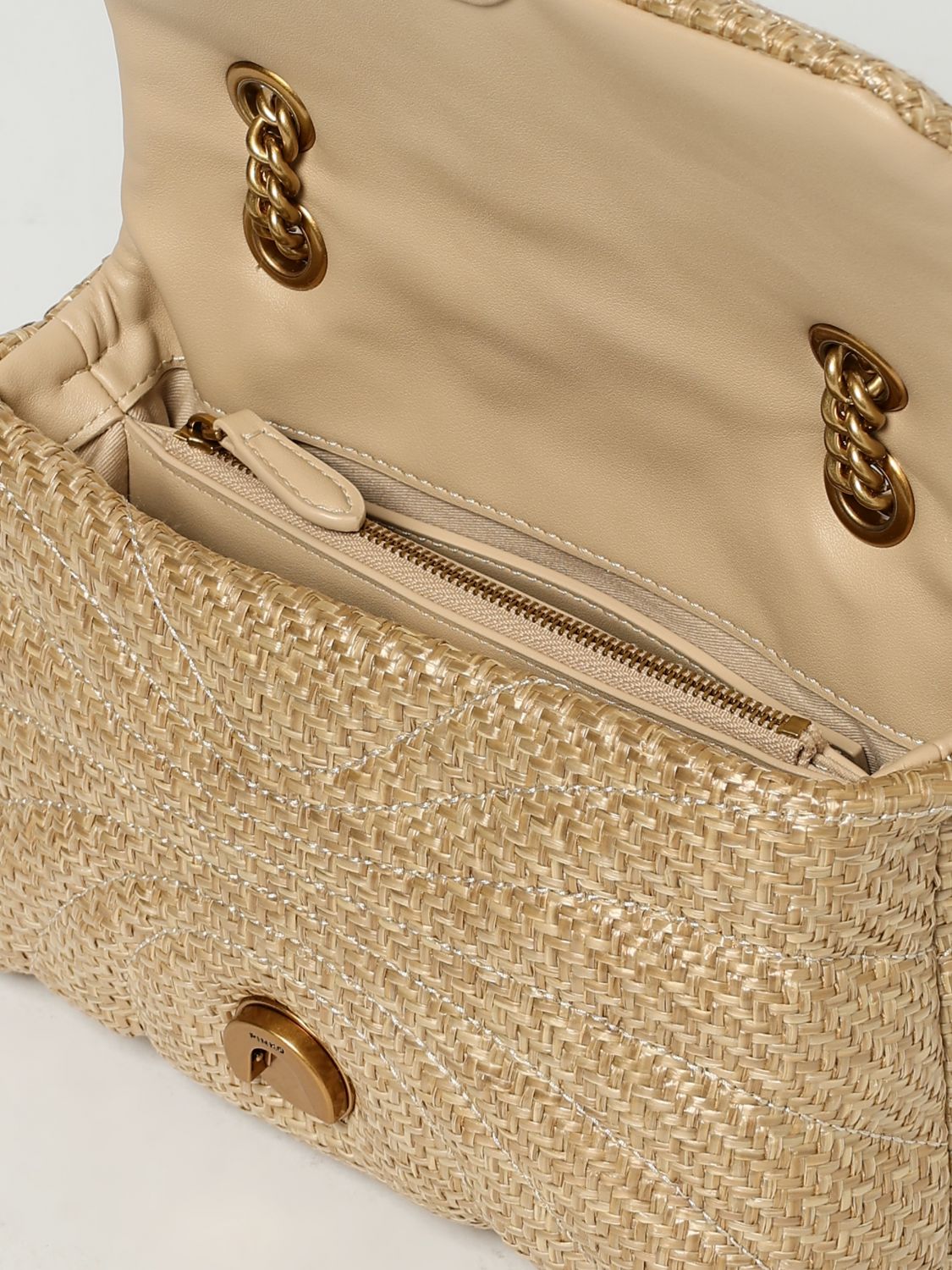 Pinko Shoulder Bag Woman Beige