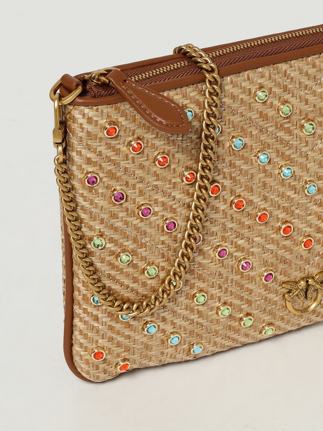 Pinko Shoulder Bag Woman Beige