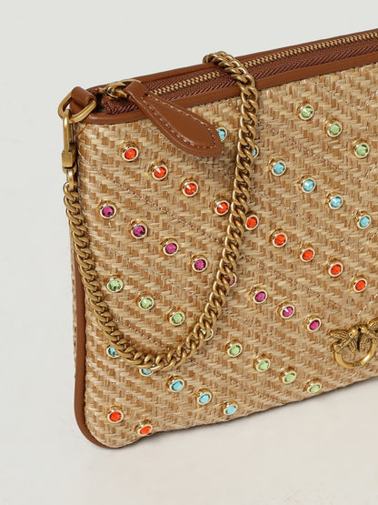Pinko Shoulder Bag Woman Beige
