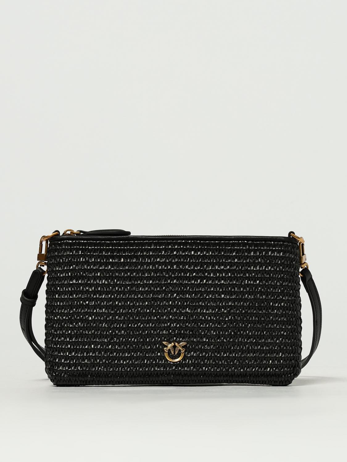Pinko Crossbody Bags Woman Black