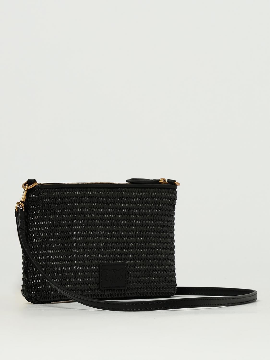 Pinko Crossbody Bags Woman Black