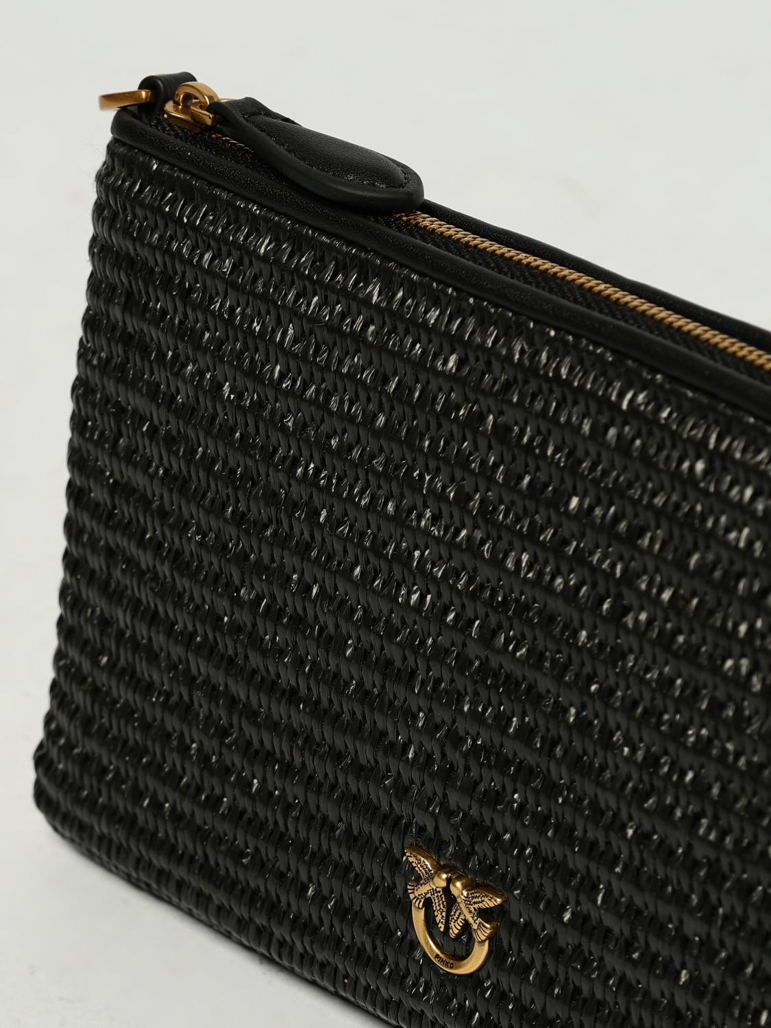 Pinko Crossbody Bags Woman Black