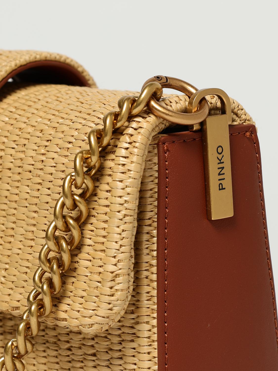 Pinko Mini Bag Woman Beige