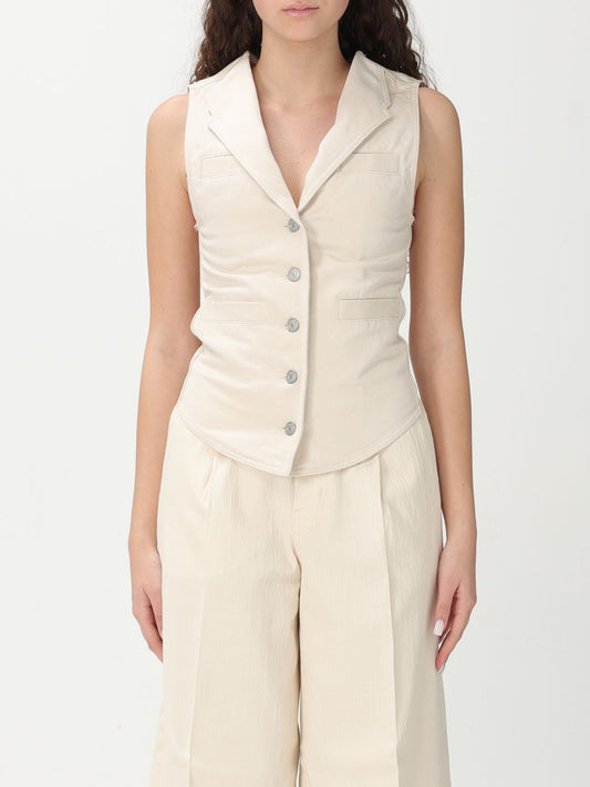 Pinko Waistcoat Woman Beige