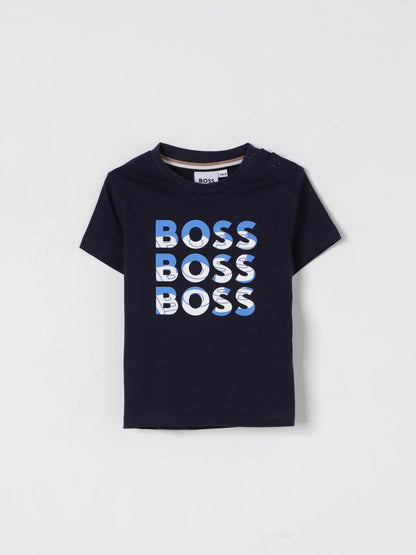 Boss T Shirt Kids Marine