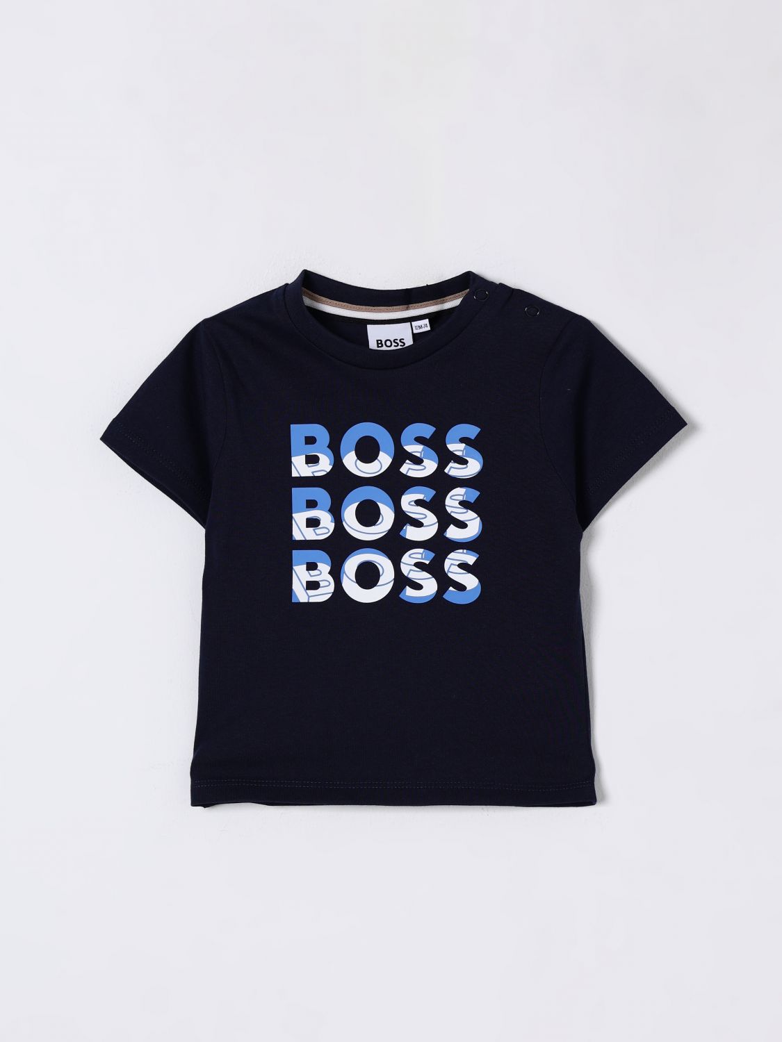 Boss T Shirt Kids Marine