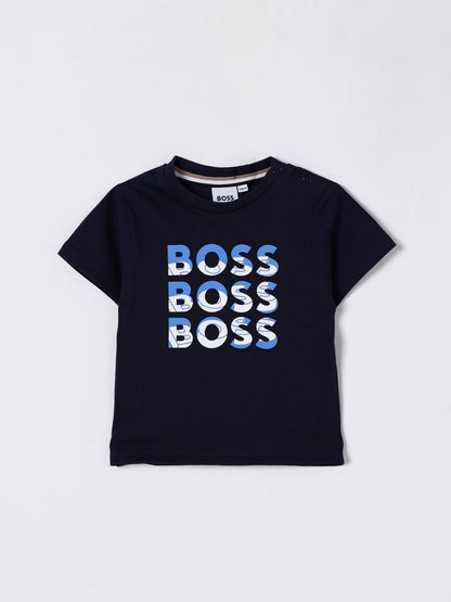 Boss T Shirt Kids Marine