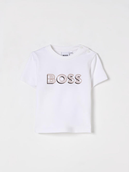 Boss T Shirt Kids Beige